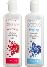 Oralove Dynamic Duo Lickable Warming and Tingling Water Based Lubricant 1oz (2 per set)