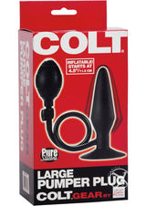 COLT Silicone Large Pumper Plug Butt Plug - Black