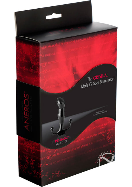 Progasm Black Ice Male G-Spot Stimulator Black