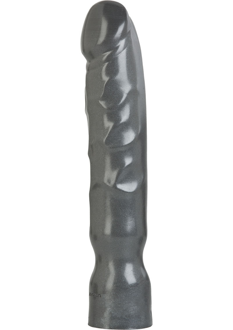 American Bombshell Big Boy Dildo 11.4in - Gun Metal