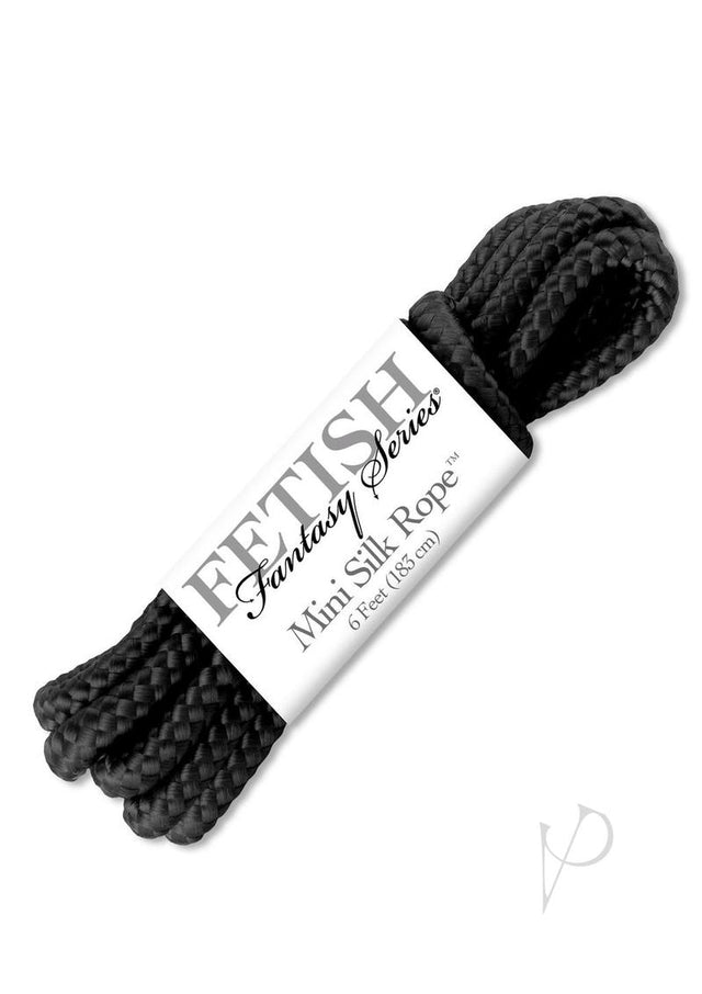 Fetish Fantasy Mini Silk Rope 6ft - Black