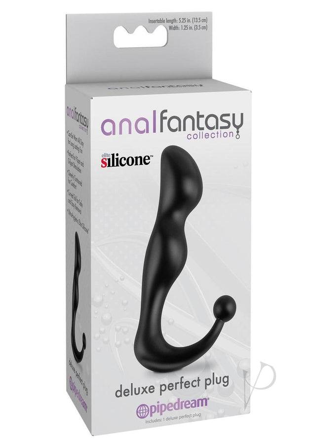 Anal Fantasy Collection Deluxe Perfect Silicone Plug 5.25in - Black