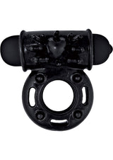 Hero Dynamic Scream Maker Vibrating Cock Ring - Black