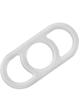 Precision Pump Erection Enhancer Silicone Cock Ring - Clear