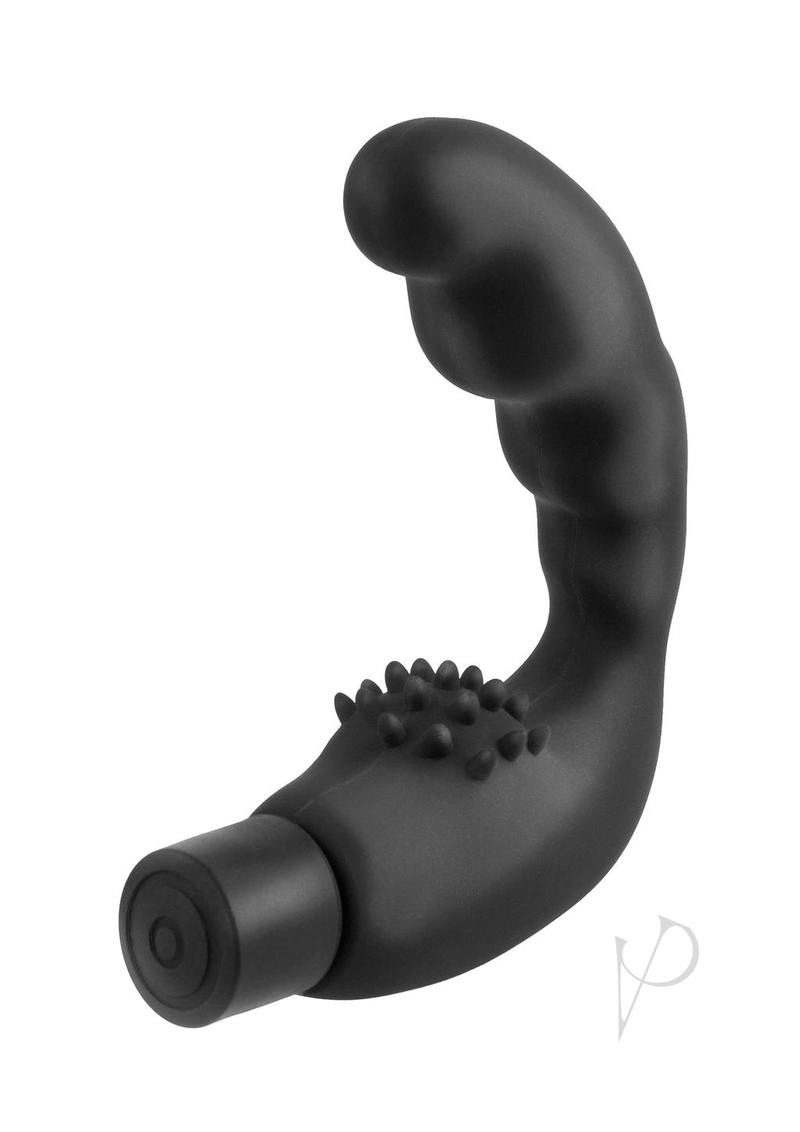 Anal Fantasy Collection Vibrating Reach Around Silicone Prostate Massager - Black