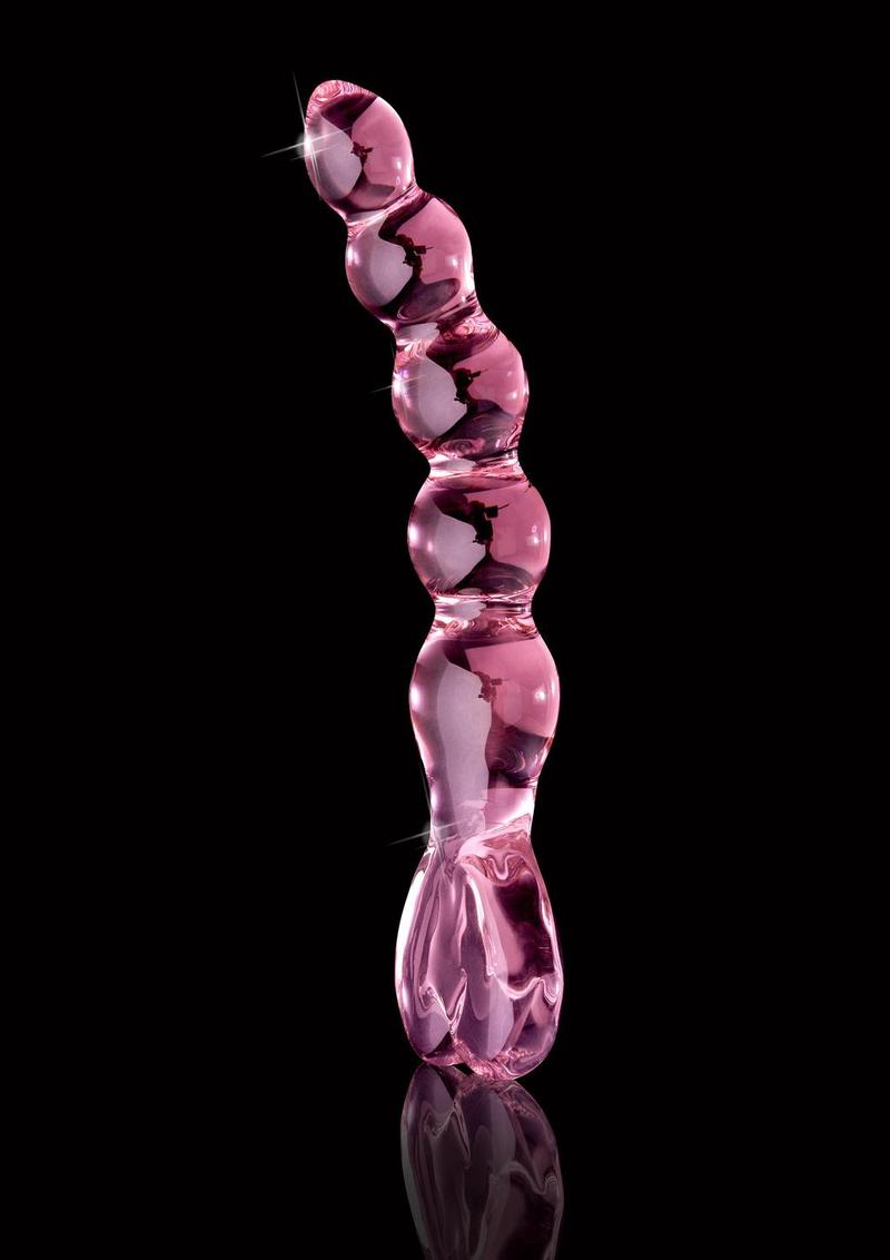 Icicles No. 43 Beaded Glass Anal Beads - Pink