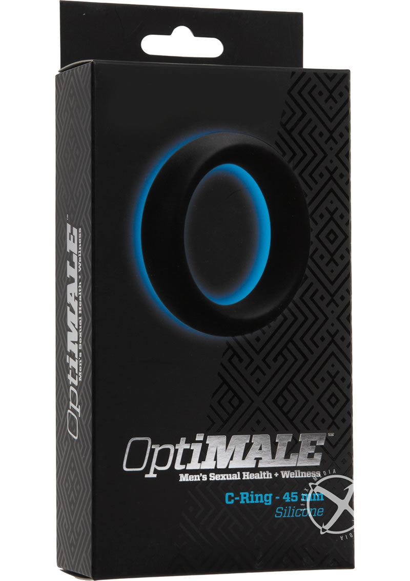 OptiMALE Silicone Cock Ring 45mm - Black
