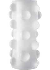 OptiMALE Rollerball Reversible Ultraskyn Masturbator - Frost