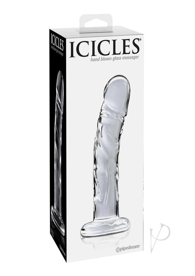 Icicles No. 62 Glass Dildo 6.5in - Clear