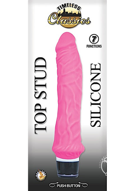 Timeless Classics Top Stud Silicone Vibrator -Pink