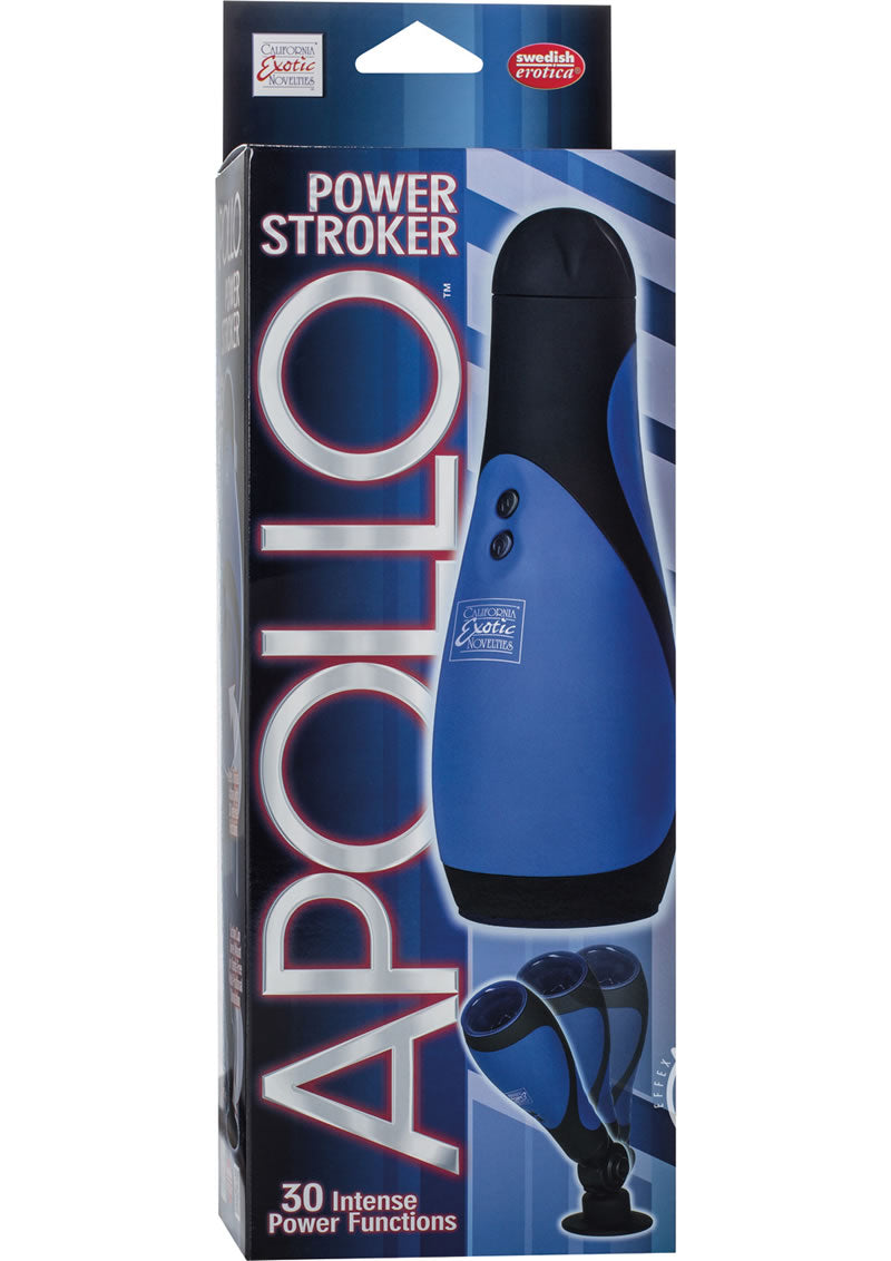 Apollo Power Stroker Masturbator 8.5in - Blue