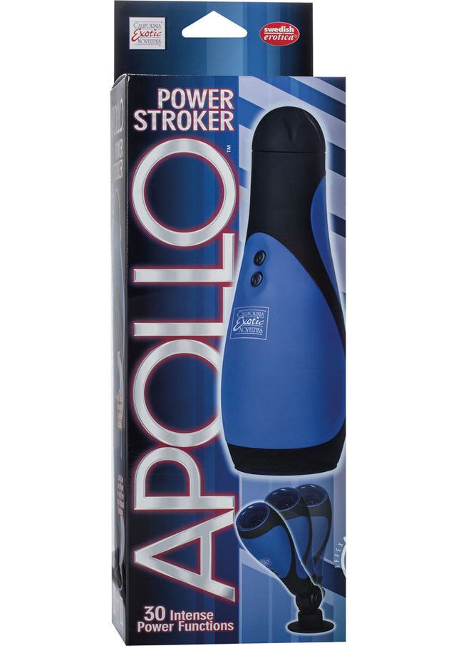 Apollo Power Stroker Masturbator 8.5in - Blue