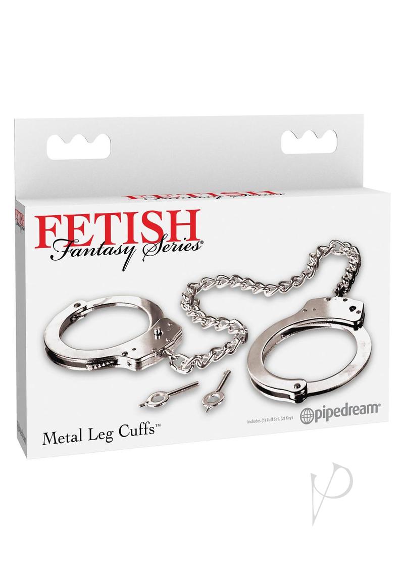 Fetish Fantasy Metal Leg Cuffs Silver