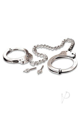 Fetish Fantasy Metal Leg Cuffs Silver