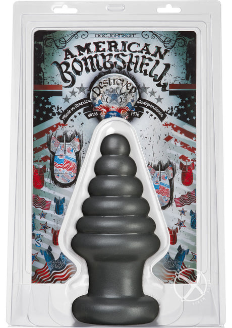 American Bombshell Destroyer Anal Plug - Gun Metal