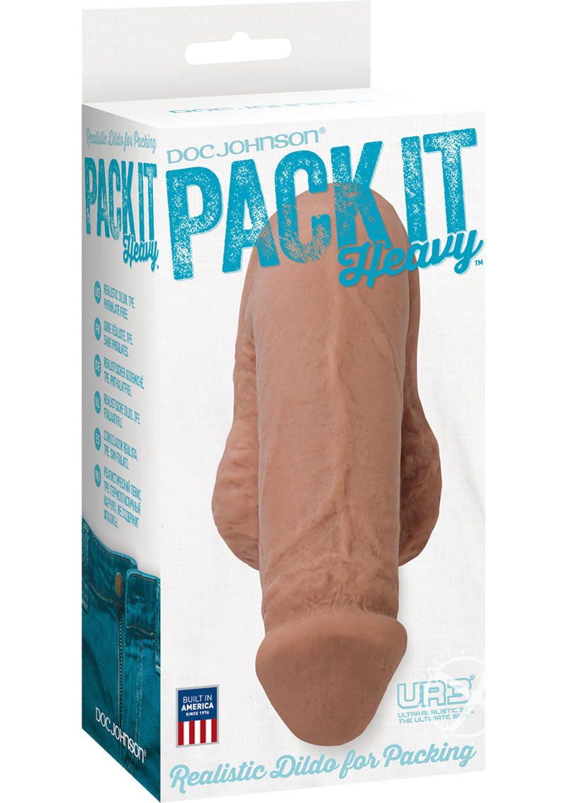 Pack It Heavy Dildo 5.5in - Caramel