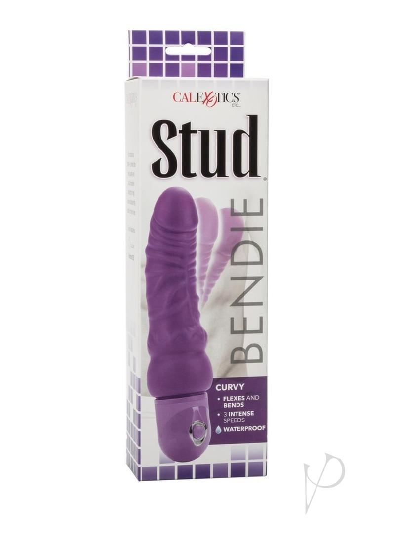 Bendie Stud Curvy Vibrator - Purple