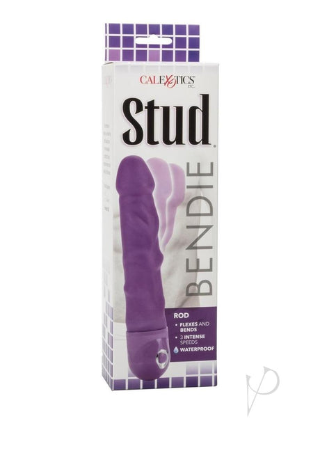 Bendie Stud Rod Vibrator - Purple