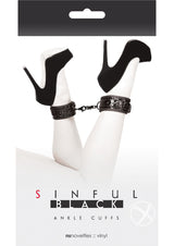 Sinful Ankle Cuffs - Black