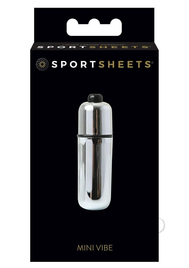 Sportsheets Mini Peanut Bullet Vibrator - Silver