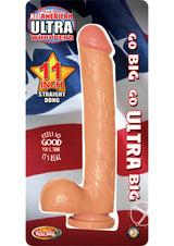 All American Ultra Whoppers Straight Dildo 11in - Vanilla