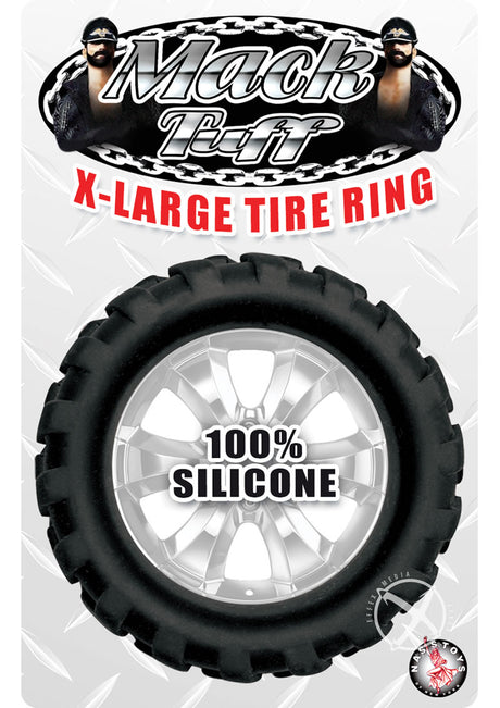 Mack Tuff X Large Tire Silicone Cock Ring - Black