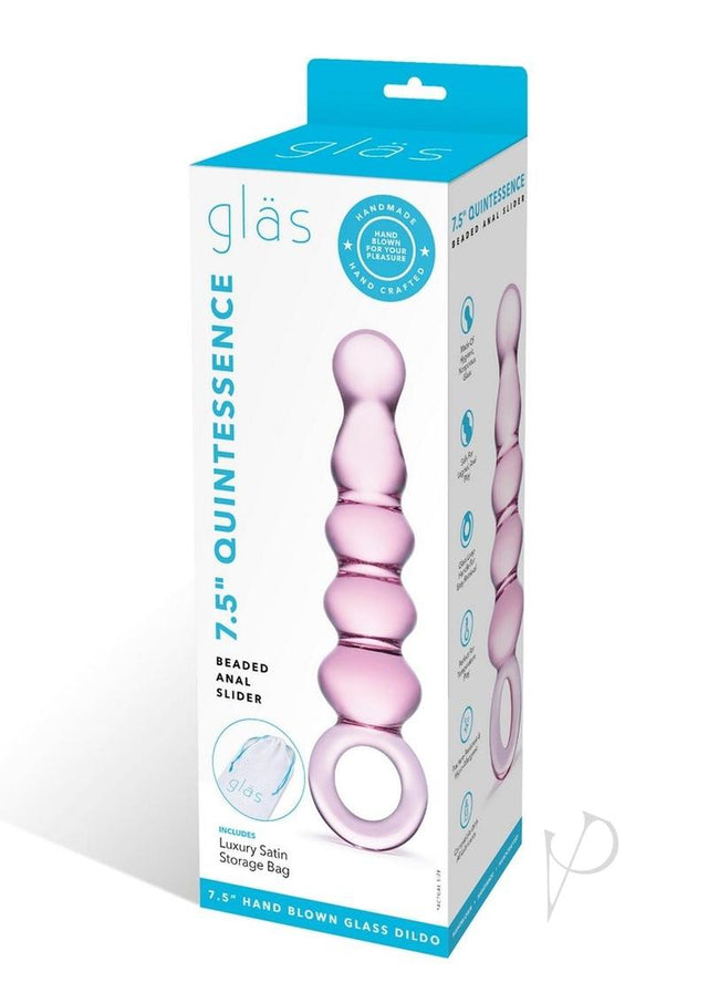 Glas Quintessence Beaded Anal Slider - Pink