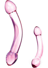 Glas Double Trouble Dildo - Purple