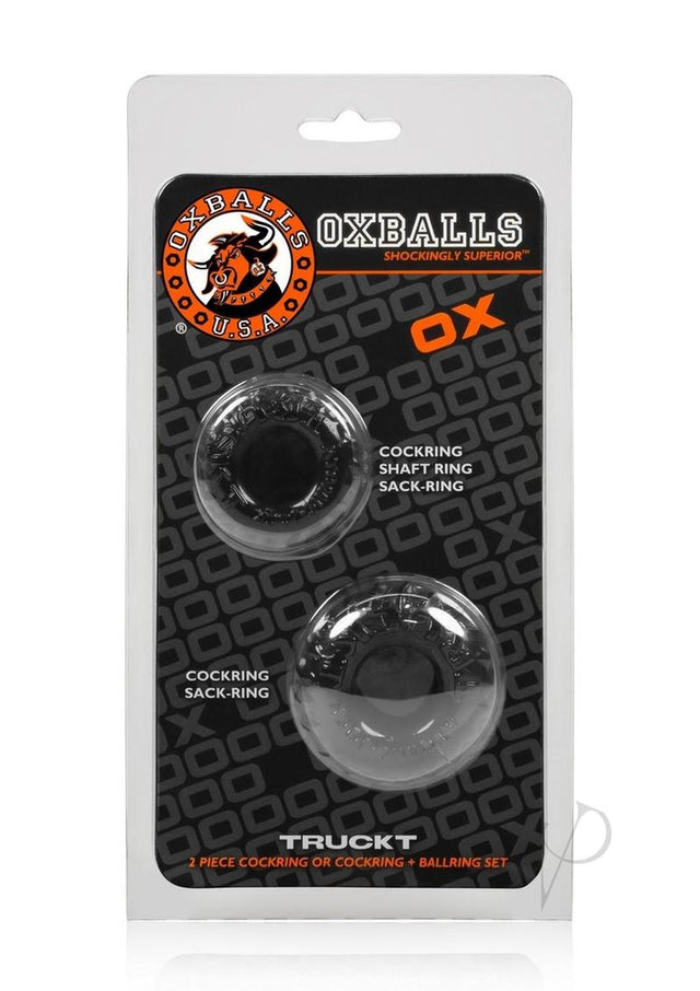 Oxballs Truckt Cock Ring (2 pack) - Black