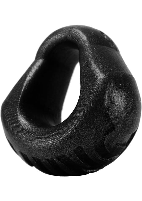 Oxballs Hung Padded Silicone Cock Ring 3in - Black