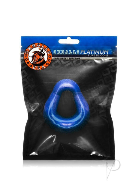 Oxballs Hung Padded Silicone Cock Ring 3in - Blue