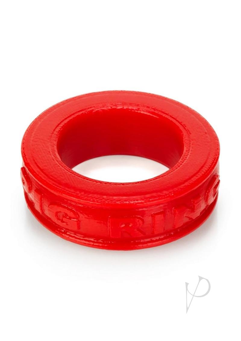 Oxballs Pig Ring Silicone Cock Ring - Red