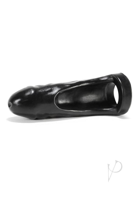 Oxballs Thug Penetrator Cock Ring Dildo 7in - Black