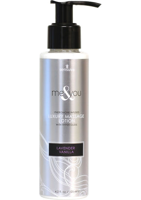 Me and You Pheromone Infused Lavender Vanilla Luxury Massage Lotion 4.2 Ounce