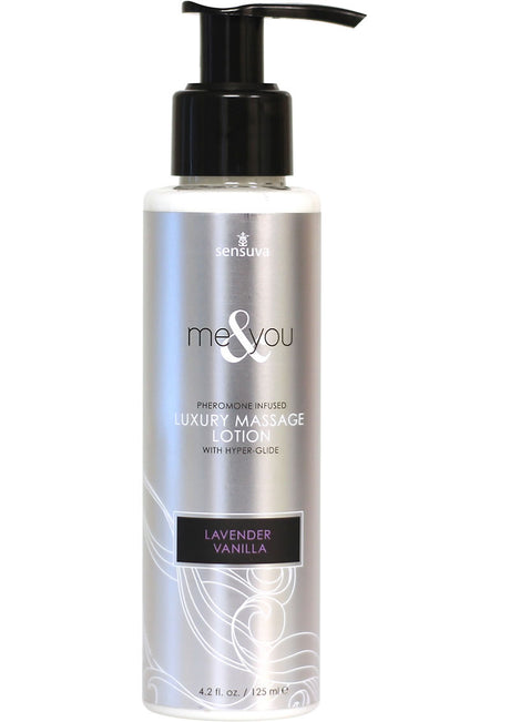 Me and You Pheromone Infused Lavender Vanilla Luxury Massage Lotion 4.2 Ounce