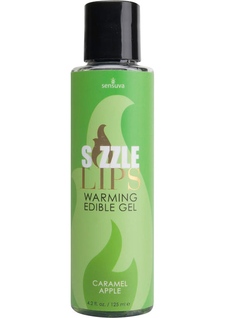 Sizzle Lips Warming Edible Gel Caramel Apple 4.2oz