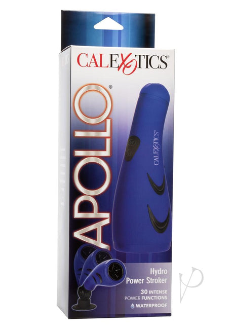 Apollo Hydro Power Stroker Silicone Masturbator Waterproof 9.25in - Blue