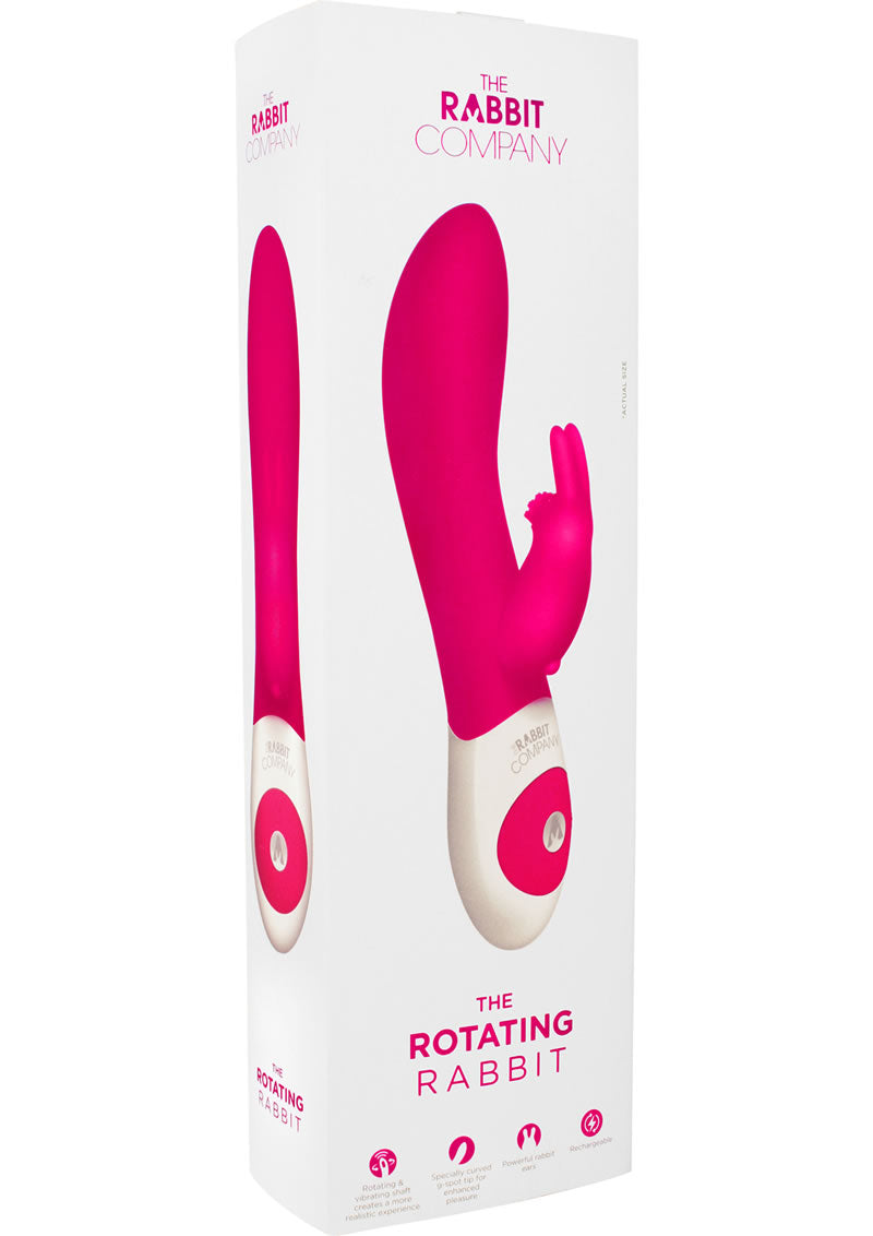 The Rabbit Company The Rotating Rabbit Rechargeable Silicone Vibrator - Pink