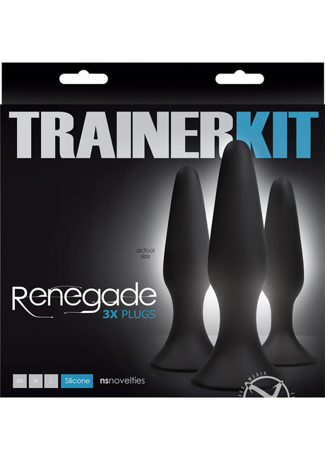 Renegade Sliders Trainer Anal Plugs (set of 3) - Black