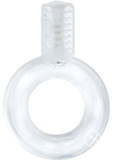 Go Vibe Ring Disposable Cock Ring - Clear