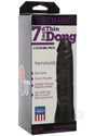 Vac-U-Lock CodeBlack Thin Dildo 7in - Black