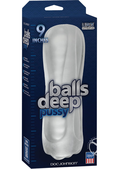 Balls Deep Ultraskyn Masturbator - Pussy - Frost