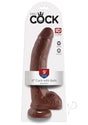 King Cock Dildo with Balls 9in - Chocolate