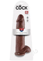 King Cock Dildo with Balls 12in - Chocolate