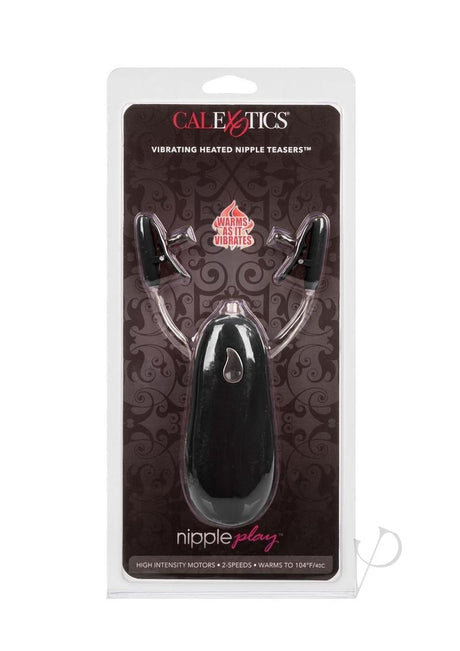 Nipple Play Vibrating Warming Nipple Teasers - Black