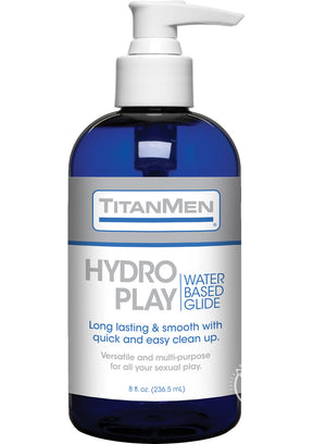 TitanMen Hydro Play Water Based Glide Lubricant 8oz
