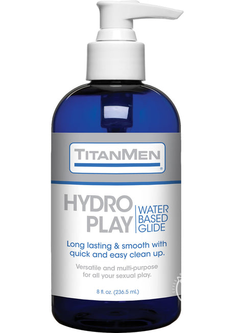 TitanMen Hydro Play Water Based Glide Lubricant 8oz