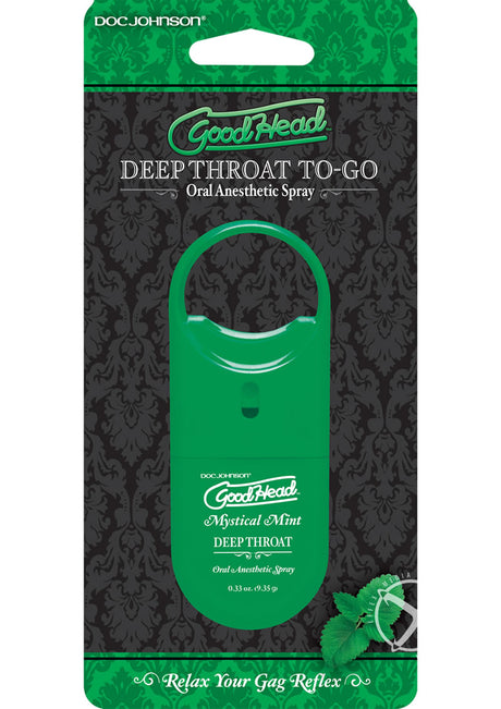 GoodHead Deep Throat To-Go Oral Anesthetic Spray Mint .33oz
