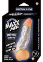 Maxx Men Erection Sleeve Cock Ring - Clear