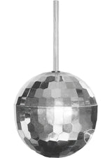 Disco Ball Plastic Cup with Straw Holds 12oz